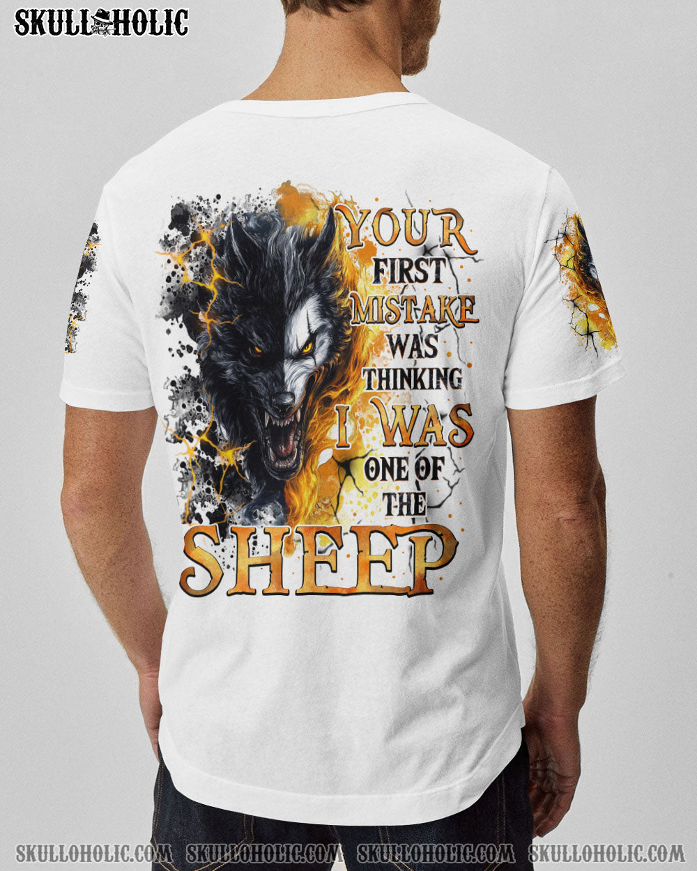 BLISSCORNERS YOUR FIRST MISTAKE WOLF SKULL ALL OVER PRINT