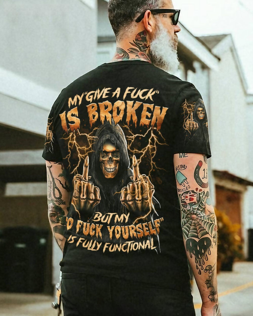 BLISSCORNERS MY GIVE A F IS BROKEN ALL OVER PRINT