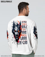 BLISSCORNERS BETTER TO BE A WOLF OF ODIN THAN A LAMB OF GOD VIKING SKULL ALL OVER PRINT