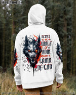 BLISSCORNERS BETTER TO BE A WOLF OF ODIN THAN A LAMB OF GOD VIKING SKULL ALL OVER PRINT