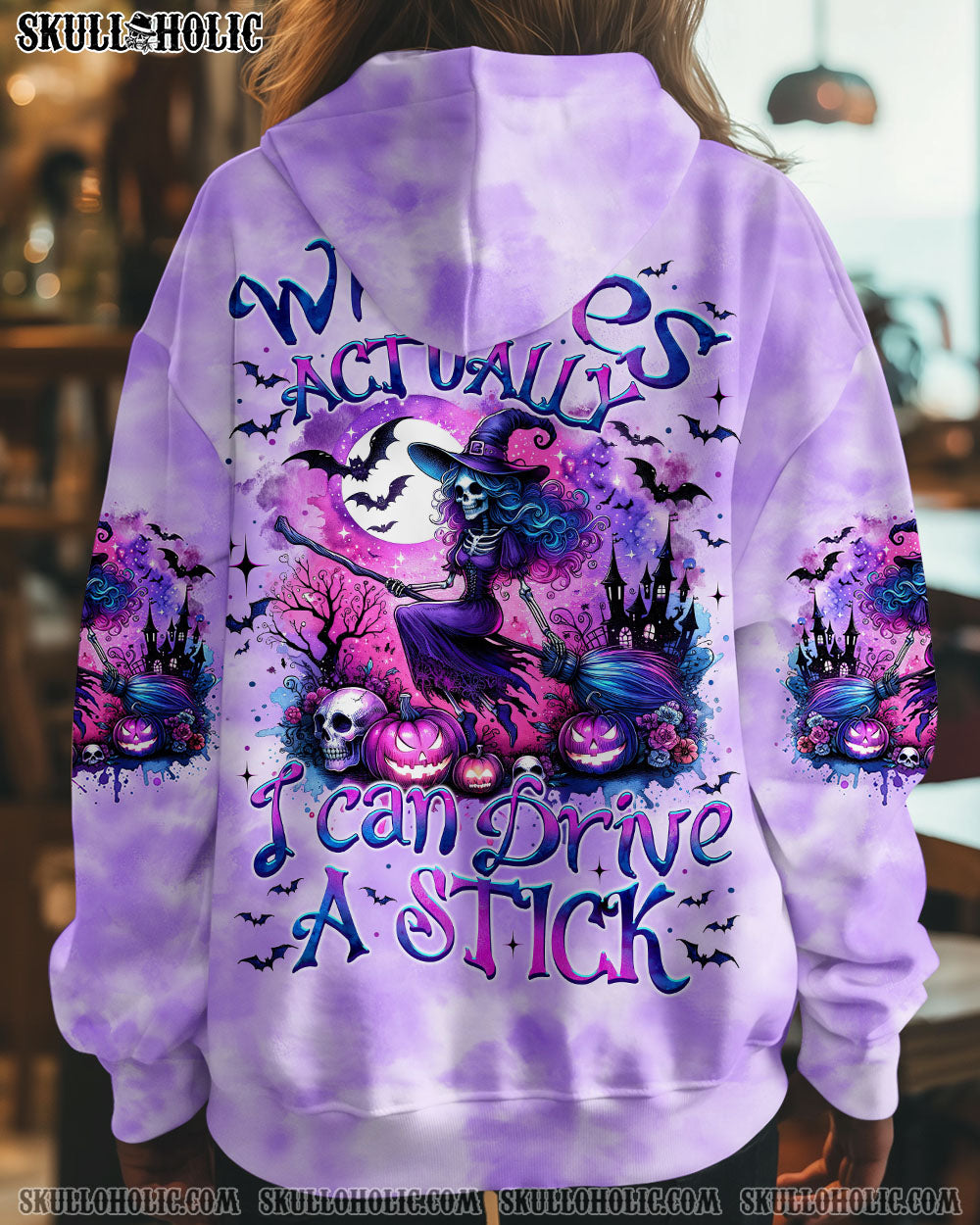 BLISSCORNERS I CAN DRIVE A STICK WITCH HALLOWEEN ALL OVER PRINT