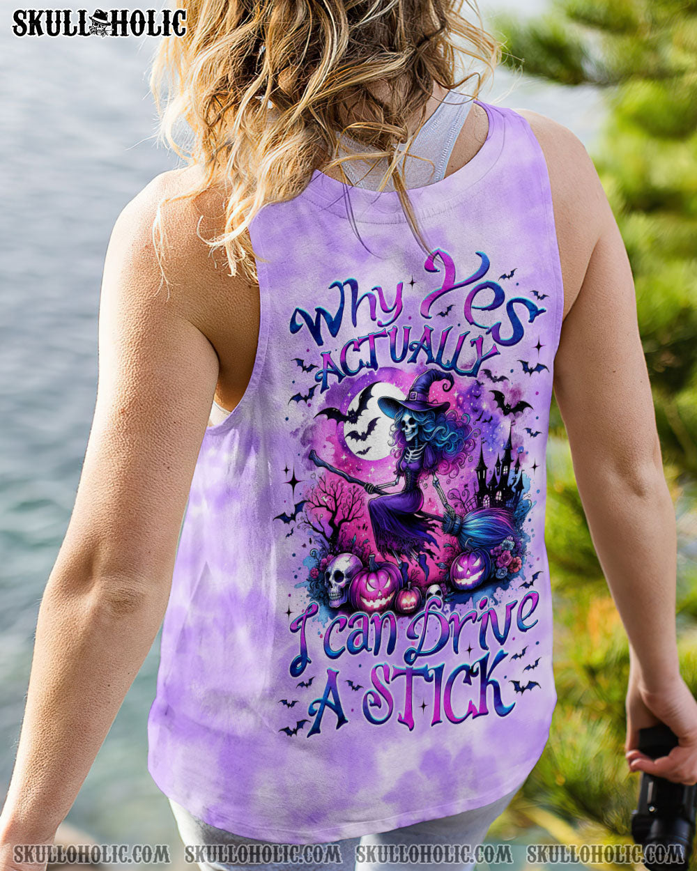 BLISSCORNERS I CAN DRIVE A STICK WITCH HALLOWEEN ALL OVER PRINT