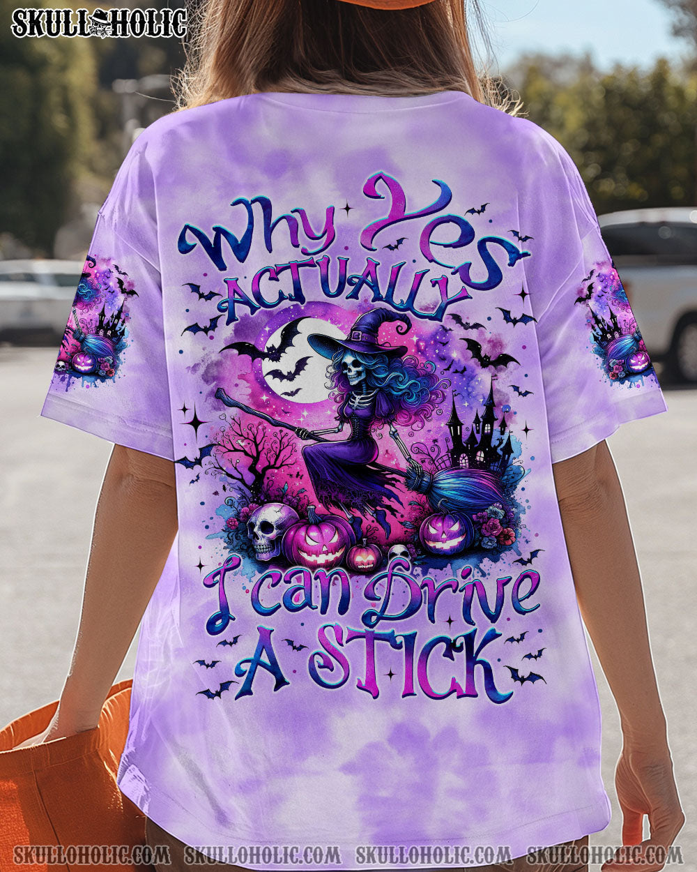 BLISSCORNERS I CAN DRIVE A STICK WITCH HALLOWEEN ALL OVER PRINT