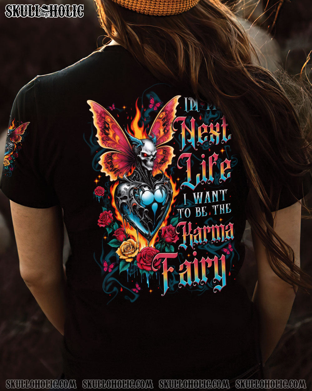 BLISSCORNERS IN MY NEXT LIFE I WANT TO BE THE KARMA FAIRY ALL OVER PRINT