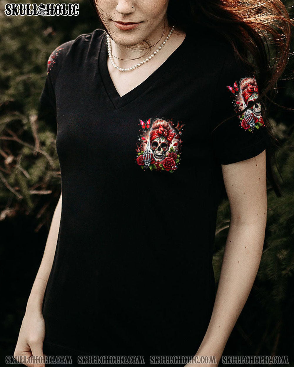 BLISSCORNERS THE GOOD GIRL IN ME MESSY BUN ALL OVER PRINT