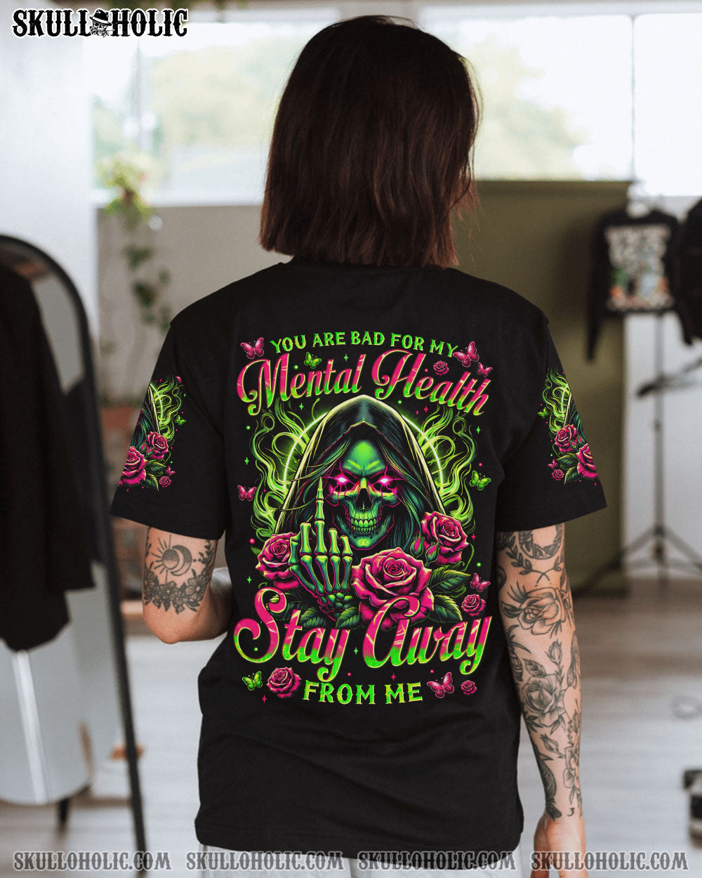 BLISSCORNERS YOU ARE BAD FOR MY MENTAL HEALTH ALL OVER PRINT