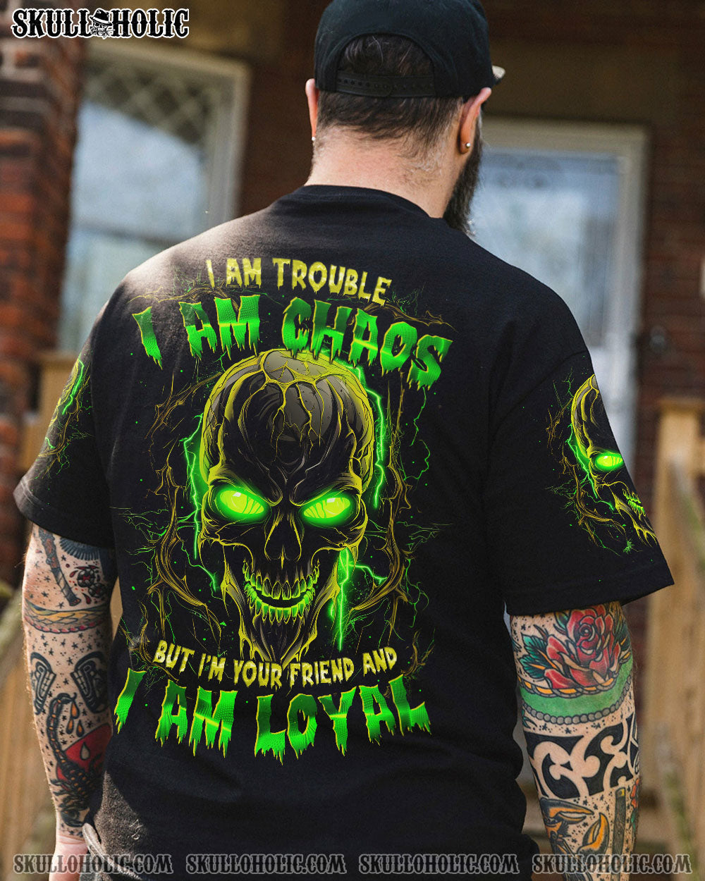 BLISSCORNERS I AM LOYAL SKULL ALL OVER PRINT