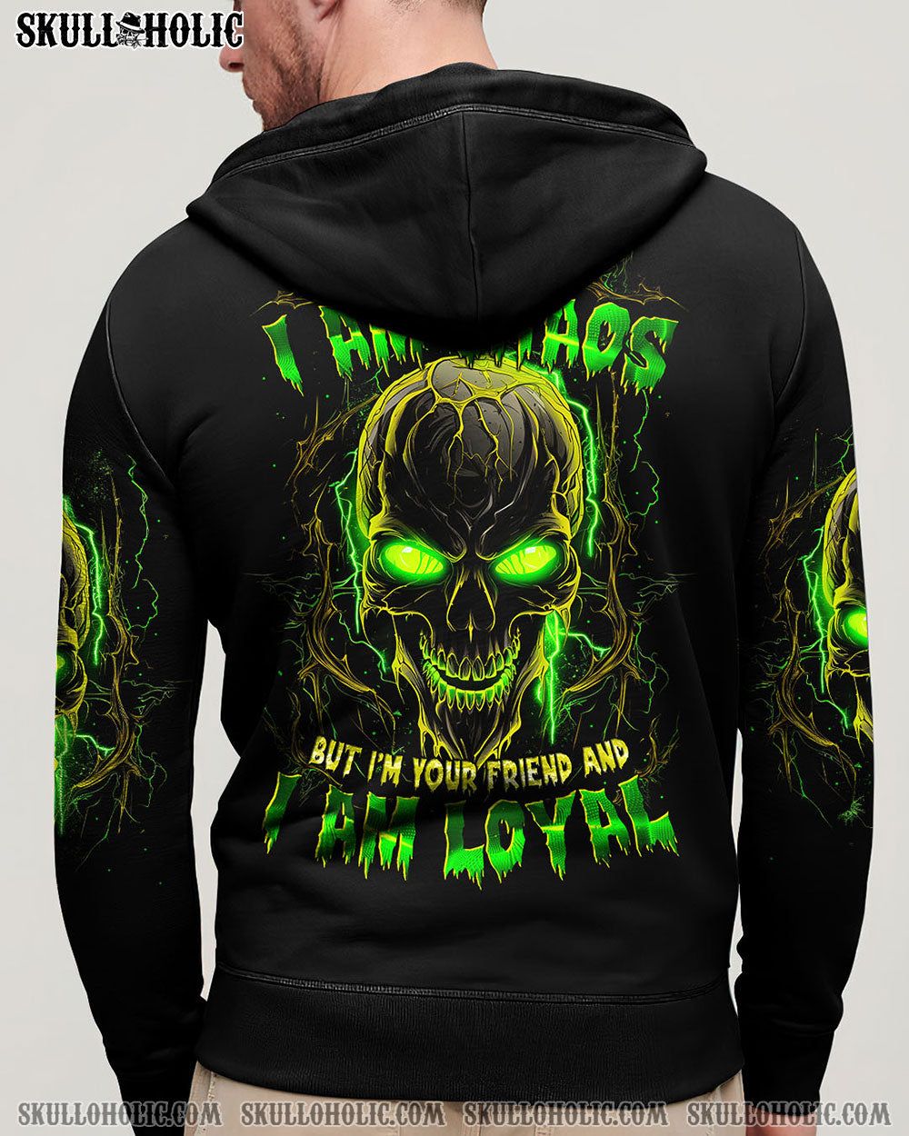 BLISSCORNERS I AM LOYAL SKULL ALL OVER PRINT