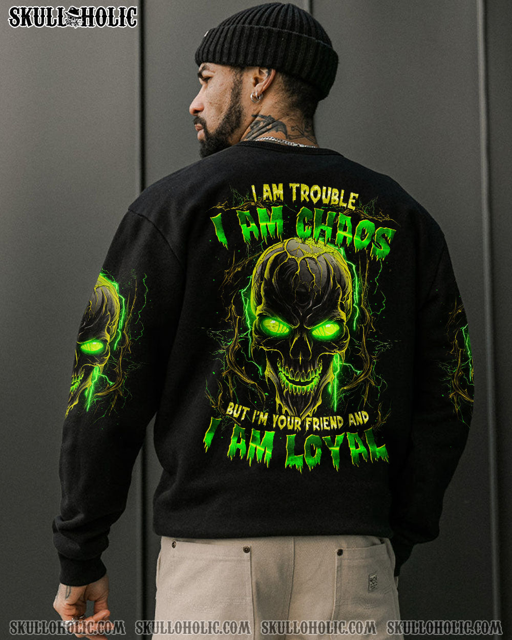 BLISSCORNERS I AM LOYAL SKULL ALL OVER PRINT