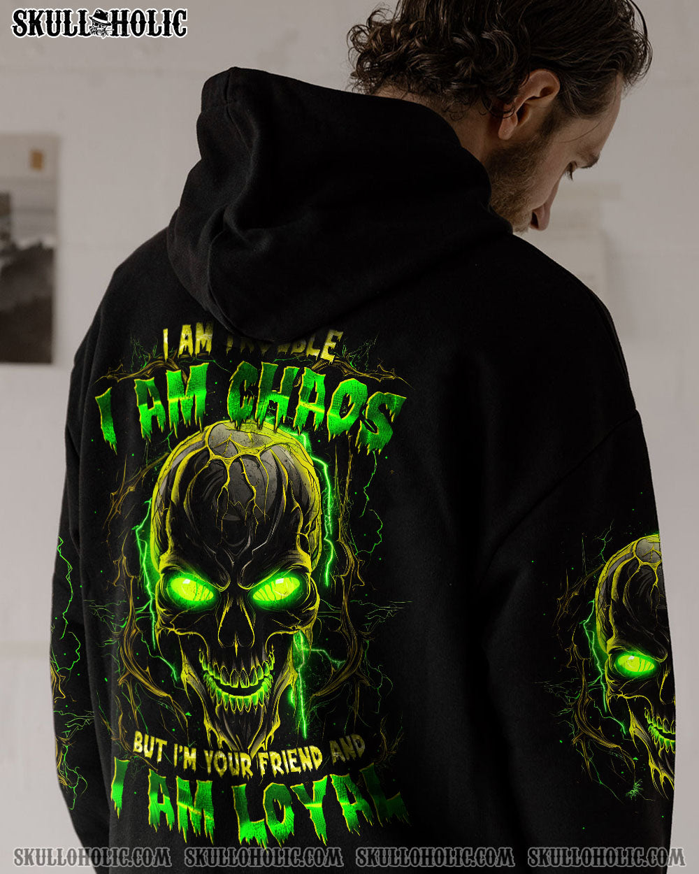 BLISSCORNERS I AM LOYAL SKULL ALL OVER PRINT