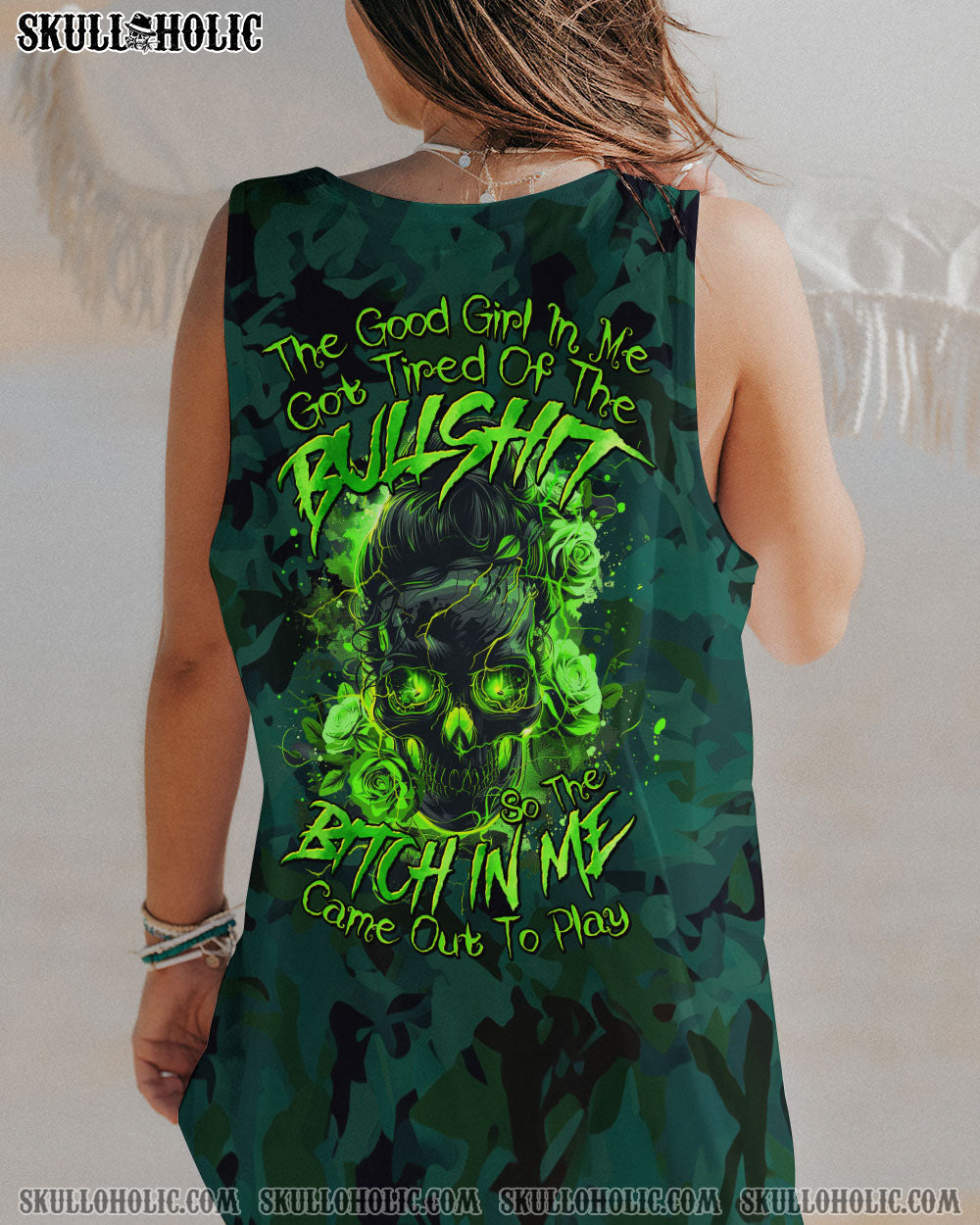 BLISSCORNERS THE GOOD GIRL IN ME ALL OVER PRINT
