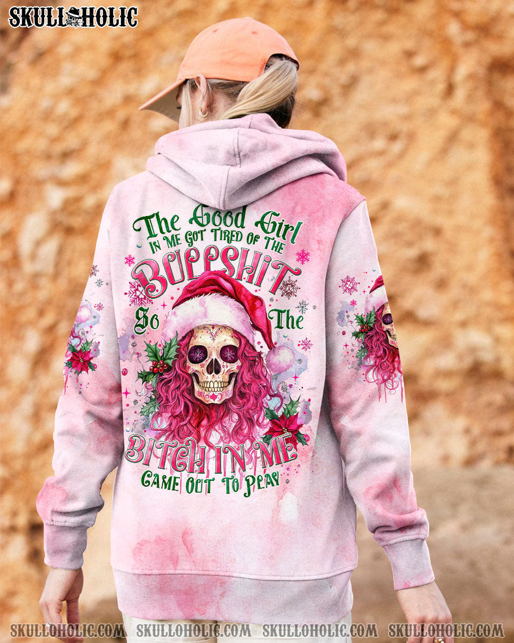BLISSCORNERS THE GOOD GIRL IN ME CHRISTMAS ALL OVER PRINT