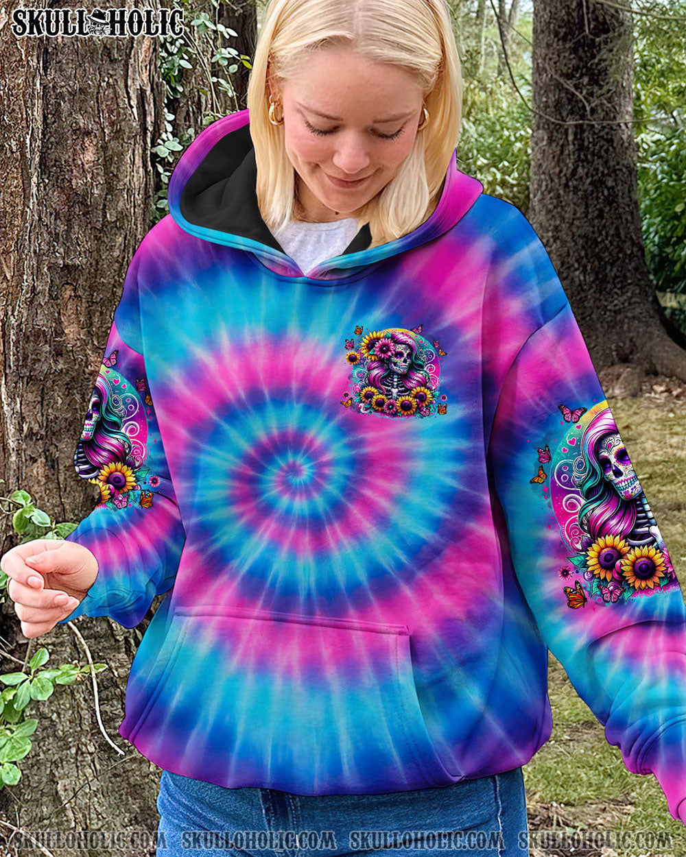 BLISSCORNERS SHE IS SUNSHINE MIXED WITH A LITTLE HURRICANE TIE DYE ALL OVER PRINT