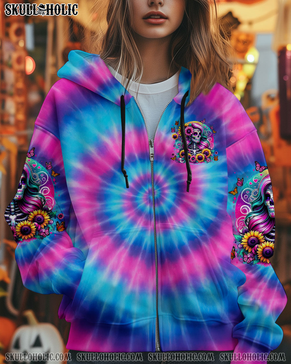 BLISSCORNERS SHE IS SUNSHINE MIXED WITH A LITTLE HURRICANE TIE DYE ALL OVER PRINT