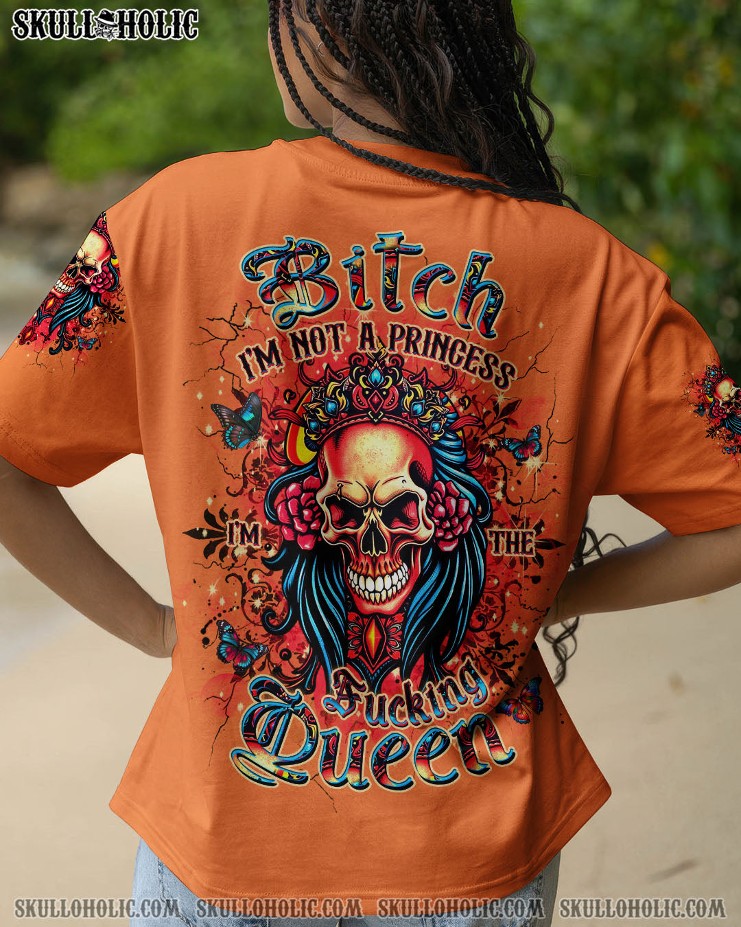 BLISSCORNERS I'M THE F QUEEN SKULL ALL OVER PRINT