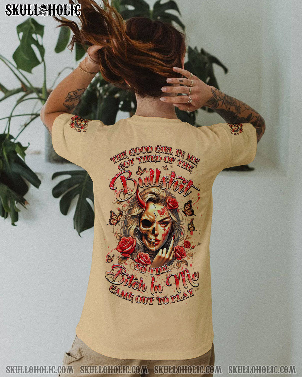 BLISSCORNERS THE GOOD GIRL IN ME ALL OVER PRINT