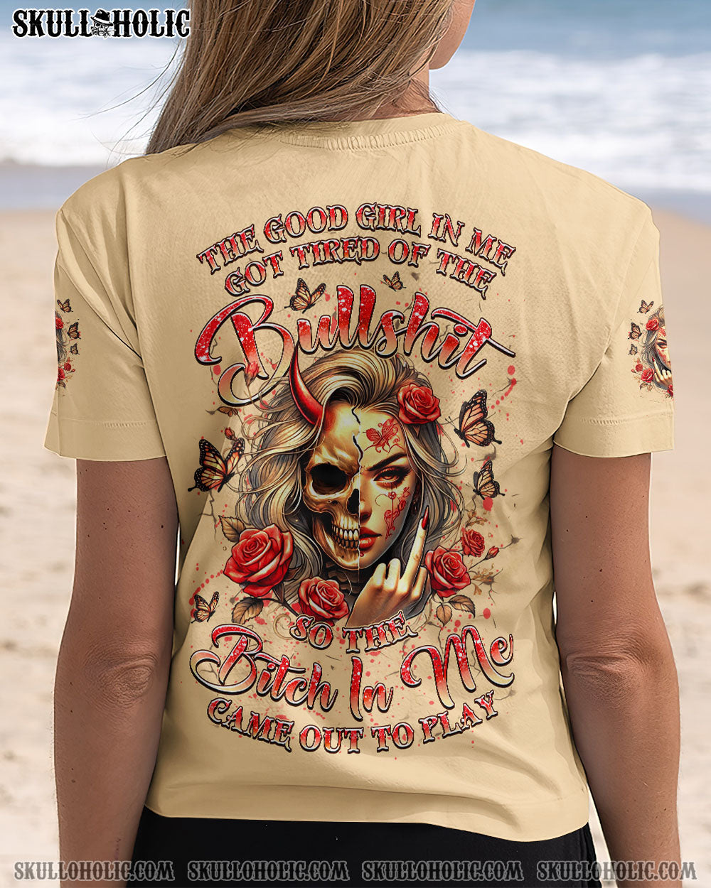 BLISSCORNERS THE GOOD GIRL IN ME ALL OVER PRINT