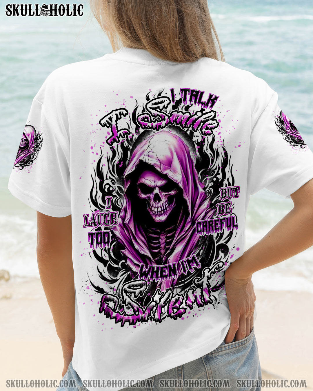 BLISSCORNERS BE CAREFUL WHEN I'M SILENT REAPER ALL OVER PRINT