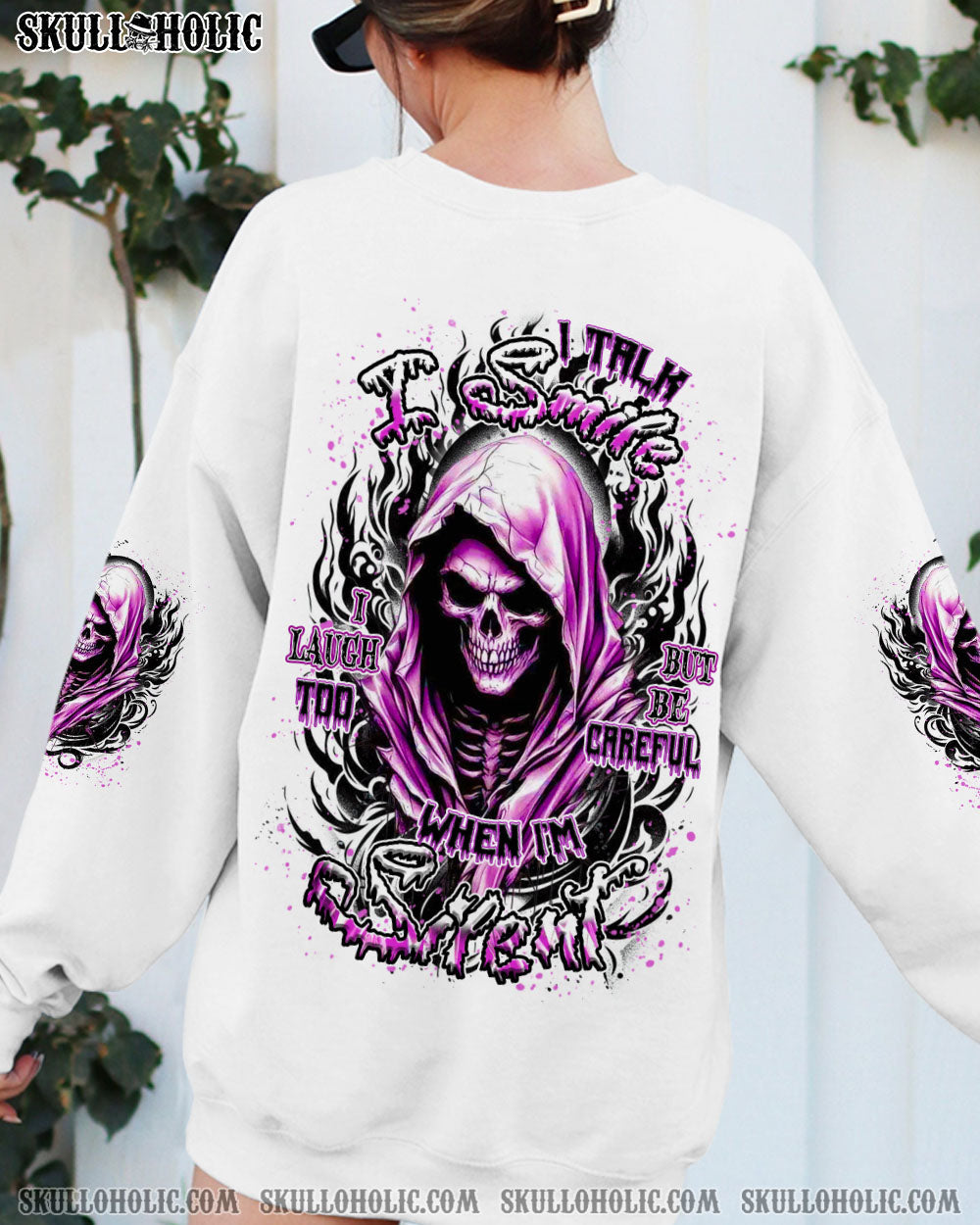 BLISSCORNERS BE CAREFUL WHEN I'M SILENT REAPER ALL OVER PRINT