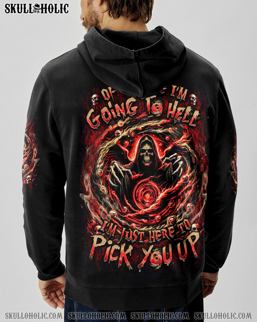 BLISSCORNERS OF COURSE I'M GOING TO HELL REAPER ALL OVER PRINT