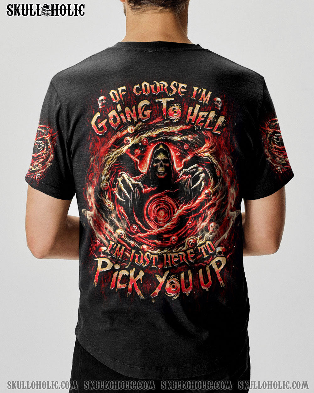 BLISSCORNERS OF COURSE I'M GOING TO HELL REAPER ALL OVER PRINT