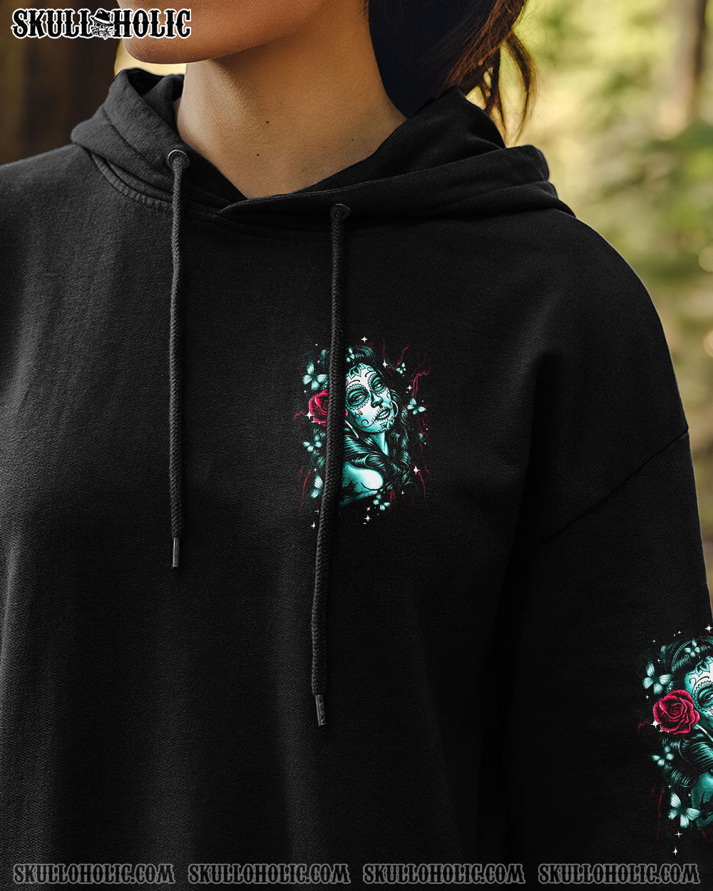 BLISSCORNERS THE GOOD GIRL IN ME GOT TIRED SKULL ALL OVER PRINT