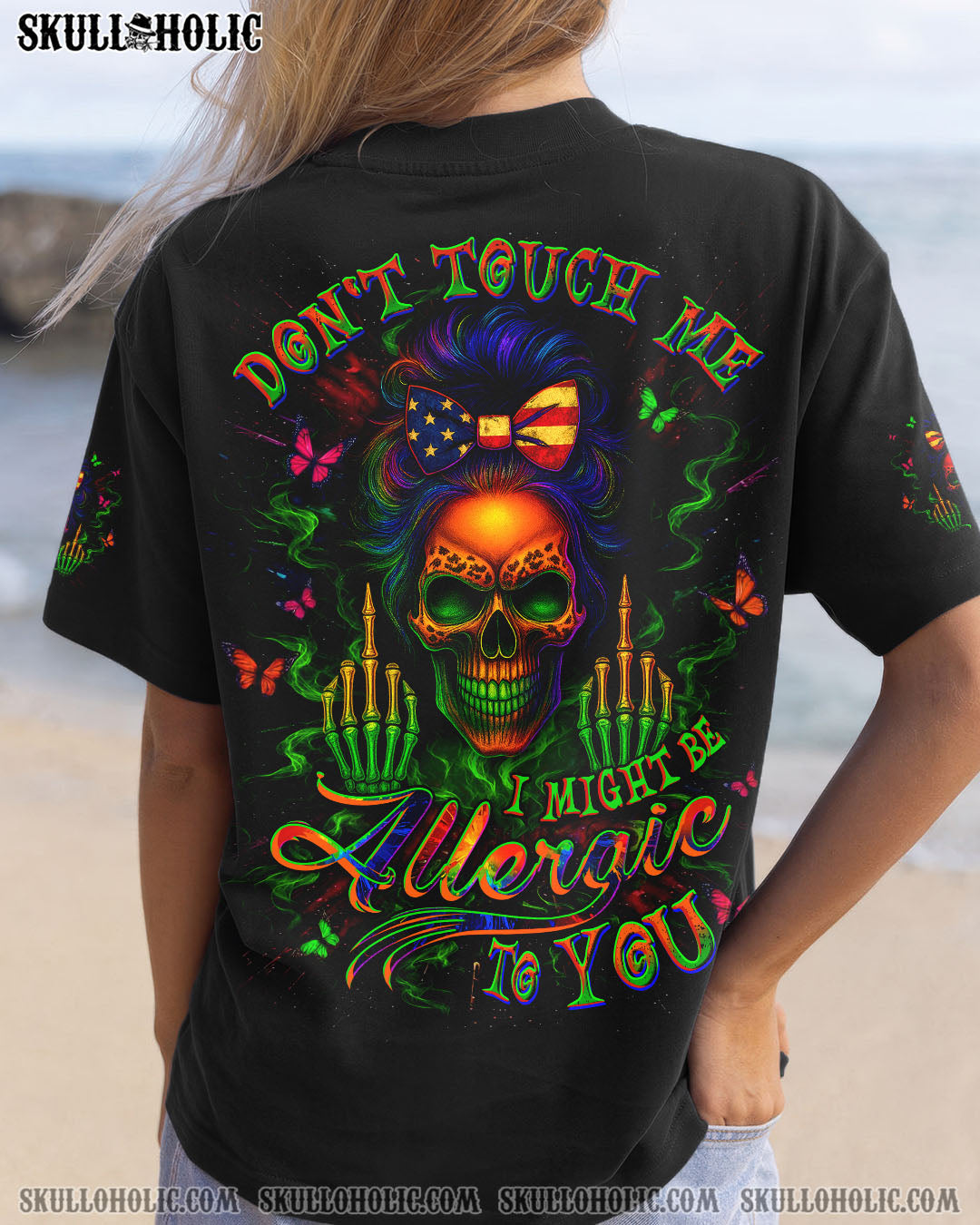 BLISSCORNERS DON'T TOUCH ME SKULL ALL OVER PRINT
