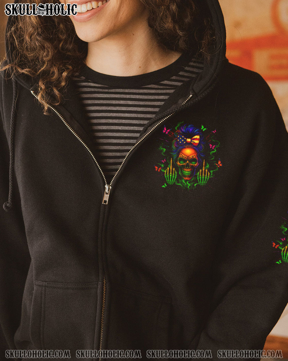 BLISSCORNERS DON'T TOUCH ME SKULL ALL OVER PRINT