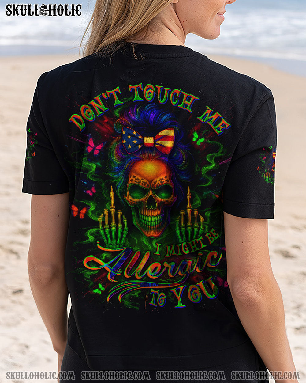 BLISSCORNERS DON'T TOUCH ME SKULL ALL OVER PRINT