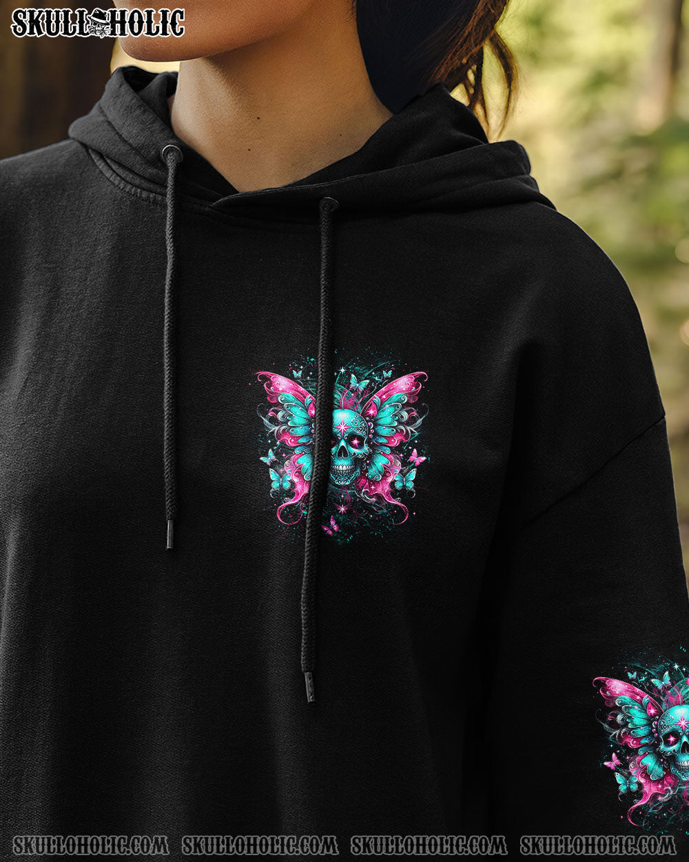 BLISSCORNERS KARMA FAIRY SKULL WINGS ALL OVER PRINT