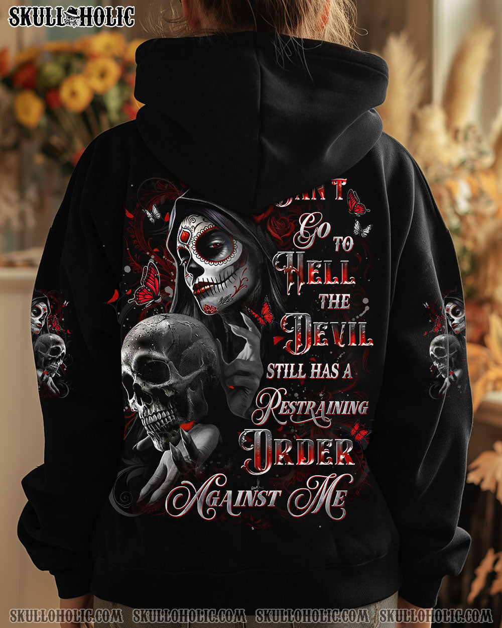 BLISSCORNERS I CAN'T GO TO HELL SKULL LADY ALL OVER PRINT