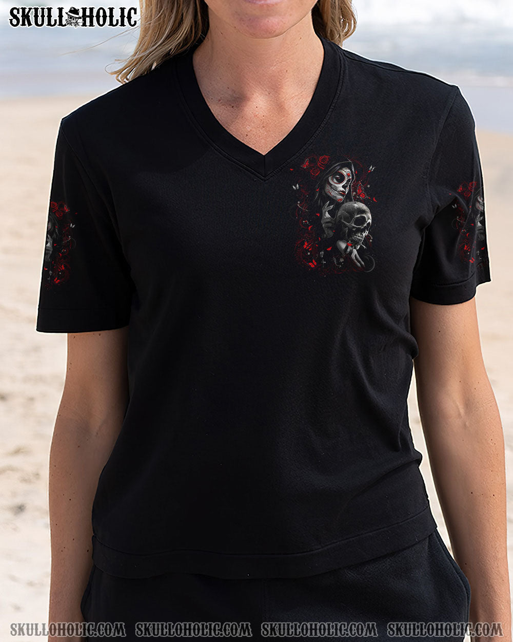 BLISSCORNERS I CAN'T GO TO HELL SKULL LADY ALL OVER PRINT
