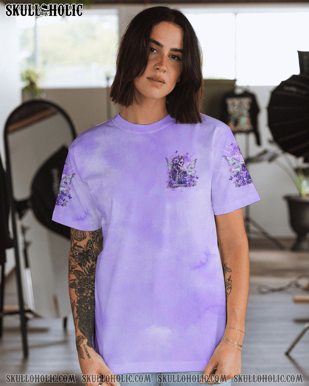 BLISSCORNERS KARMA FAIRY SKELETON LADY ALL OVER PRINT