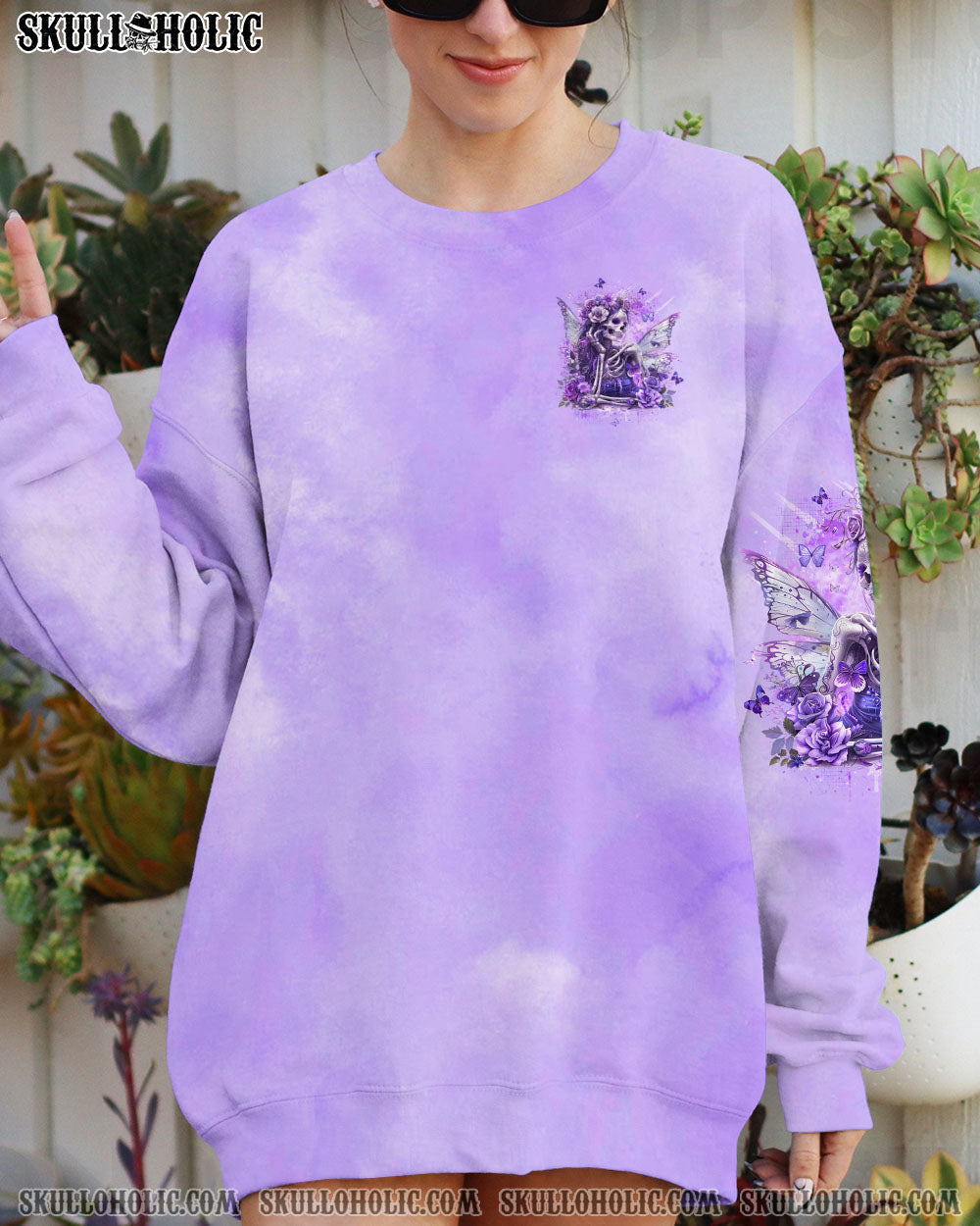 BLISSCORNERS KARMA FAIRY SKELETON LADY ALL OVER PRINT