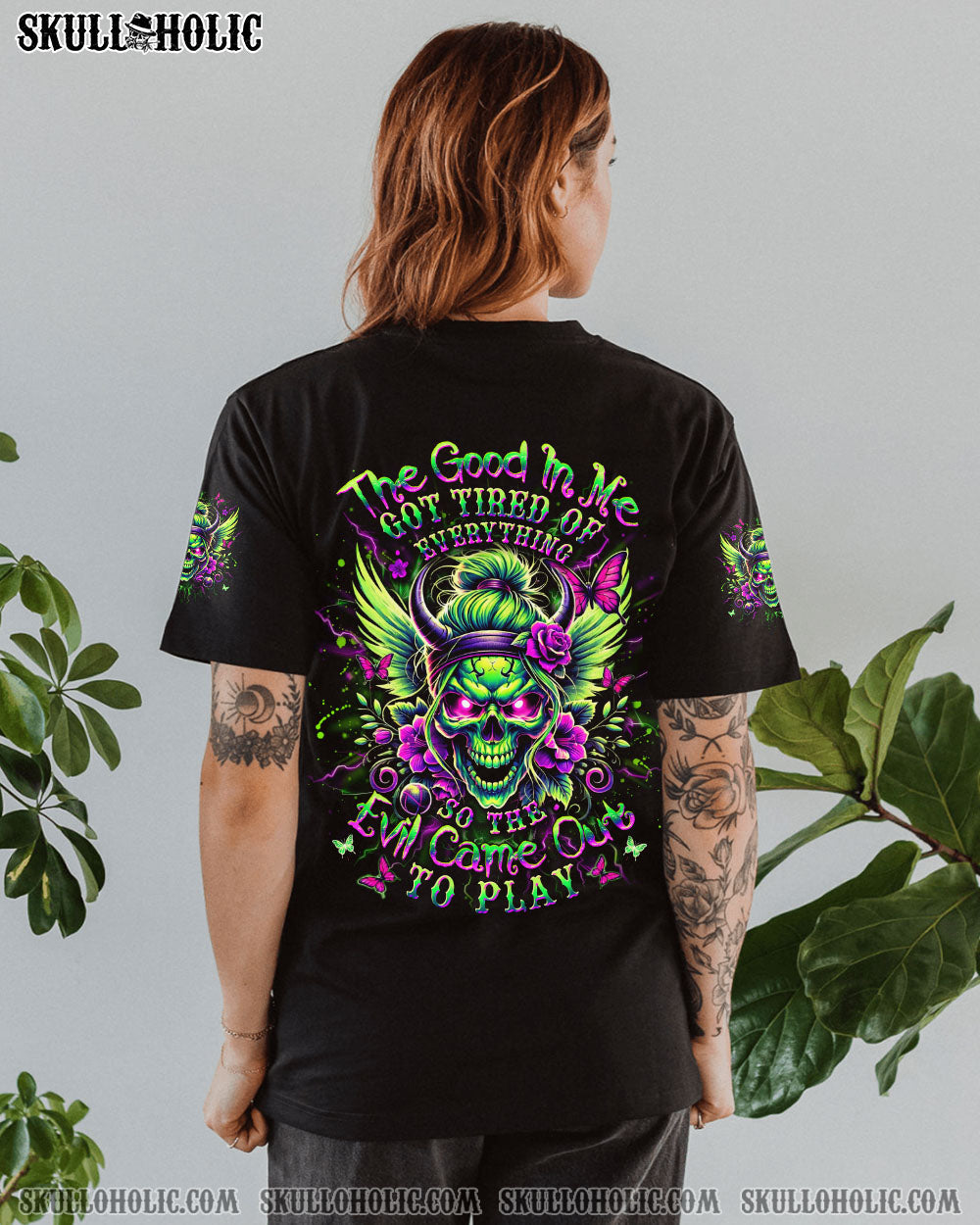 BLISSCORNERS THE GOOD IN ME GOT TIRED OF ALL OVER PRINT