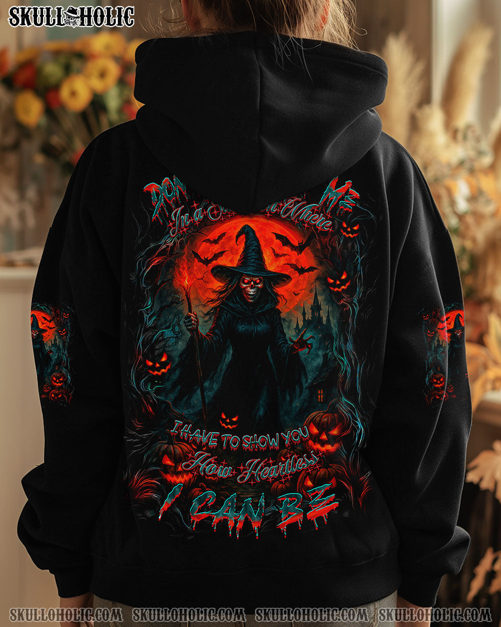 BLISSCORNERS HOW HEARTLESS I CAN BE WITCH HALLOWEEN ALL OVER PRINT