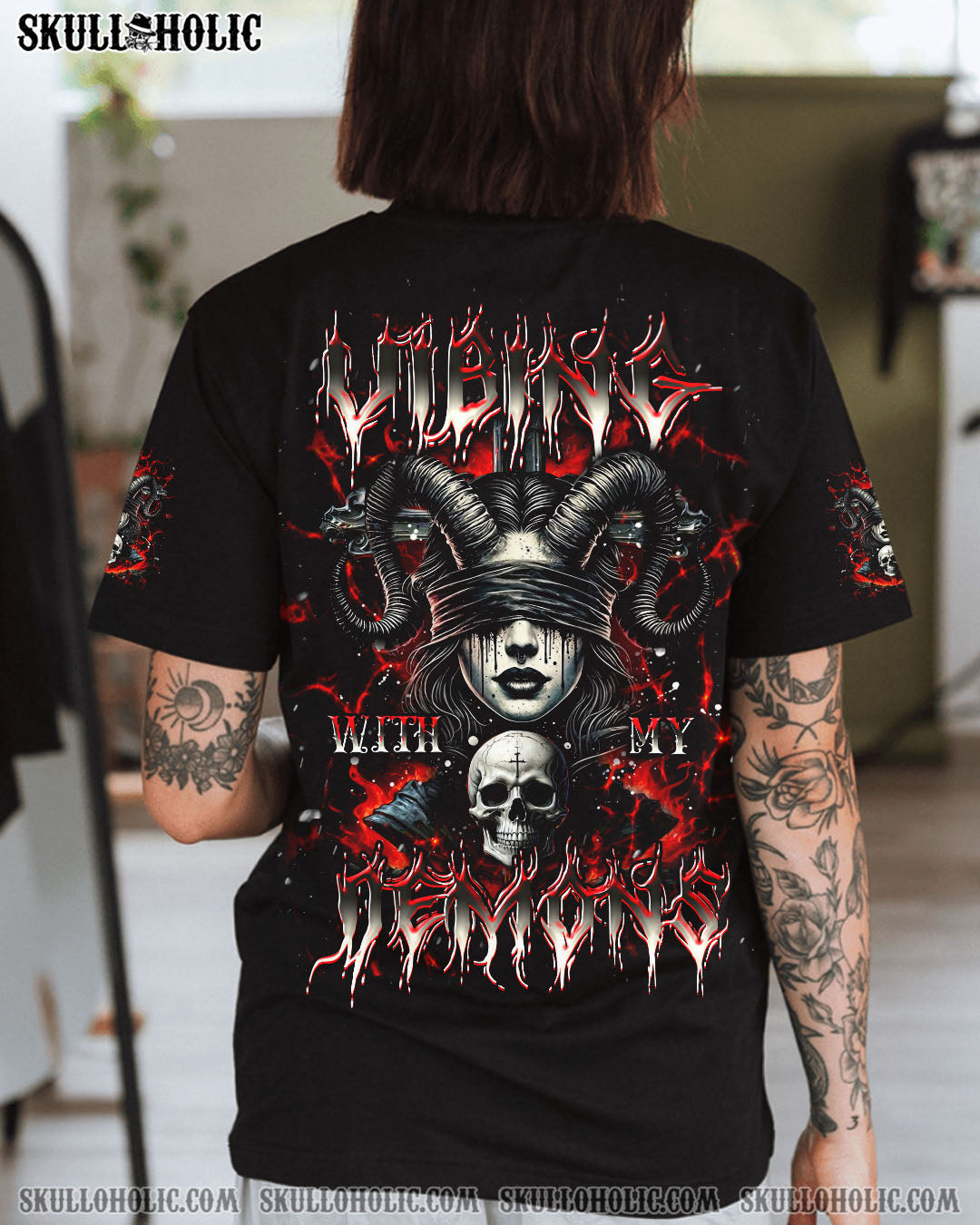 BLISSCORNERS VIBING WITH MY DEMONS ALL OVER PRINT