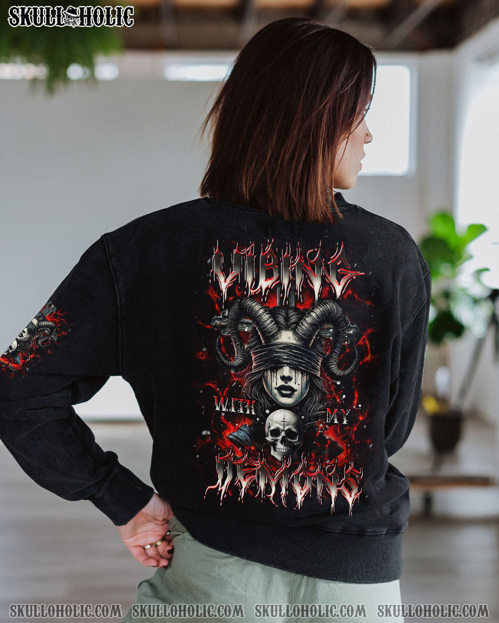 BLISSCORNERS VIBING WITH MY DEMONS ALL OVER PRINT