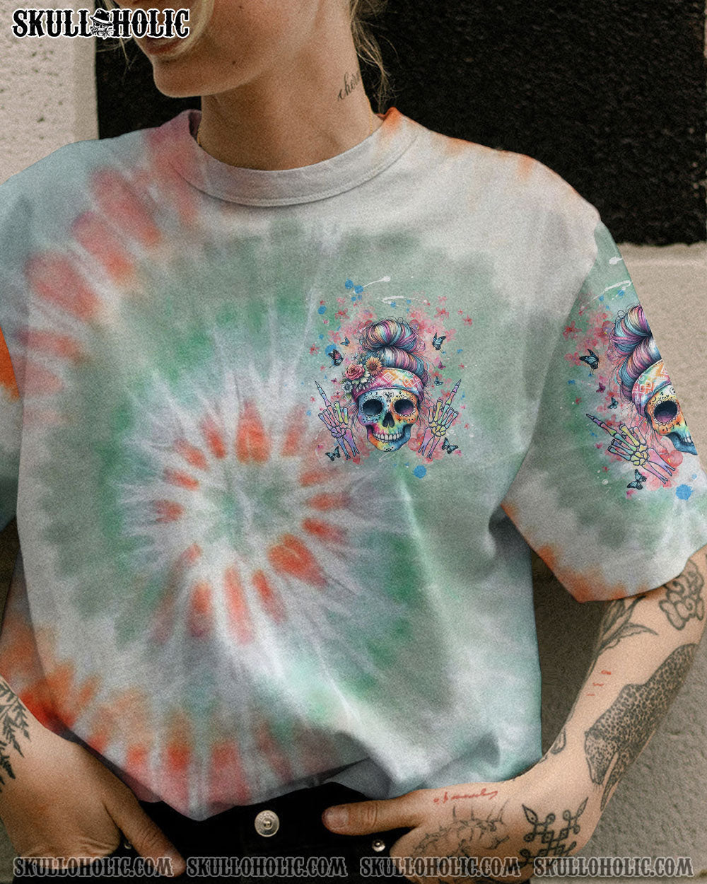 BLISSCORNERS THE GOOD GIRL IN ME TIE DYE ALL OVER PRINT