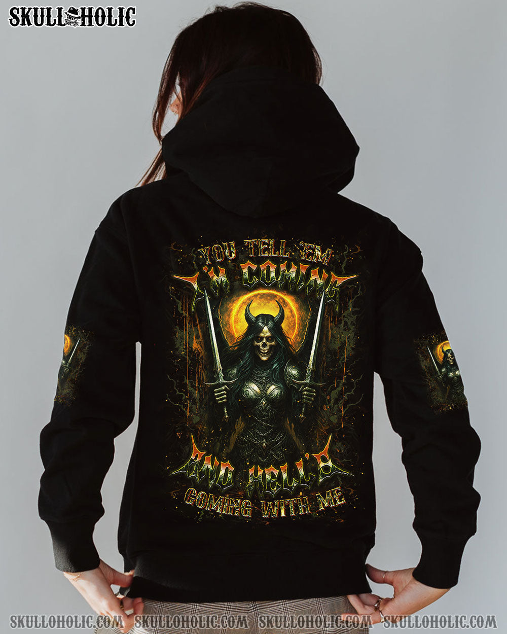 BLISSCORNERS HELL'S COMING WITH ME ALL OVER PRINT
