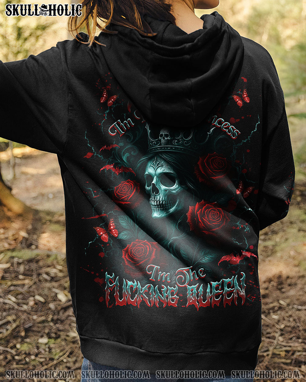 BLISSCORNERS I'M THE F QUEEN SKULL LADY ALL OVER PRINT