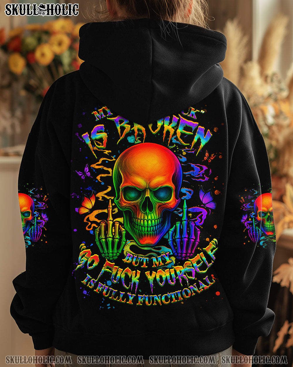 BLISSCORNERS MY GIVE A F SKULL ALL OVER PRINT