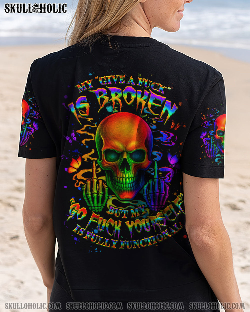 BLISSCORNERS MY GIVE A F SKULL ALL OVER PRINT