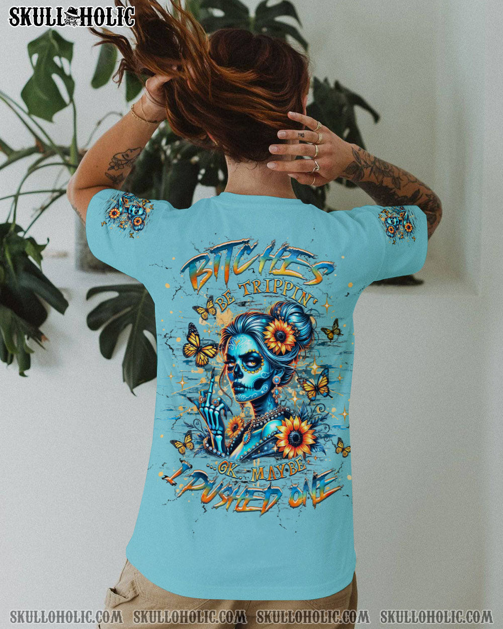 BLISSCORNERS B BE TRIPPIN' MAYBE I PUSHED ONE ALL OVER PRINT