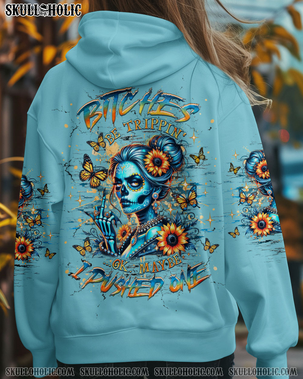 BLISSCORNERS B BE TRIPPIN' MAYBE I PUSHED ONE ALL OVER PRINT