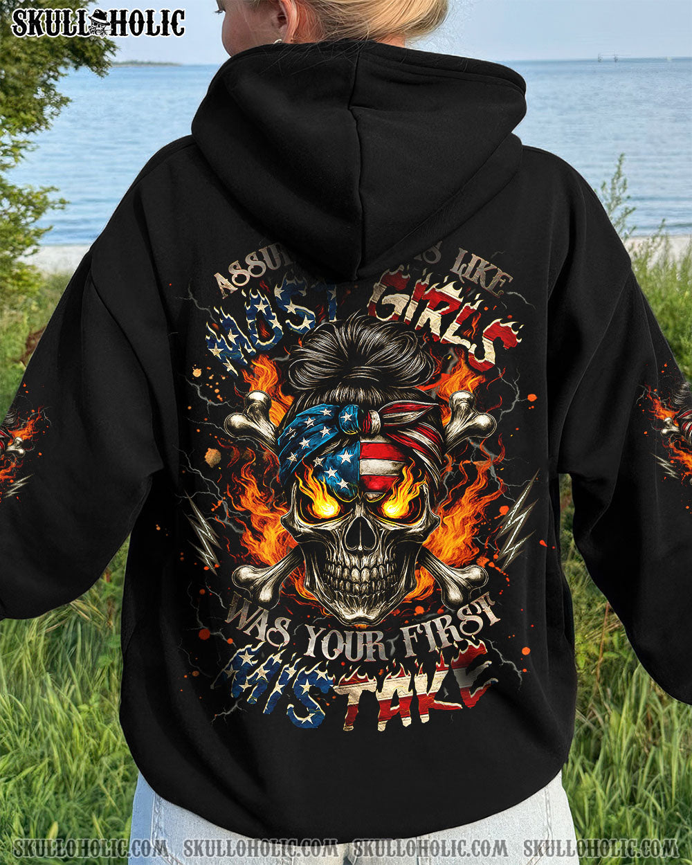 BLISSCORNERS I'M A B DON'T TRY ME MESSY BUN ALL OVER PRINT