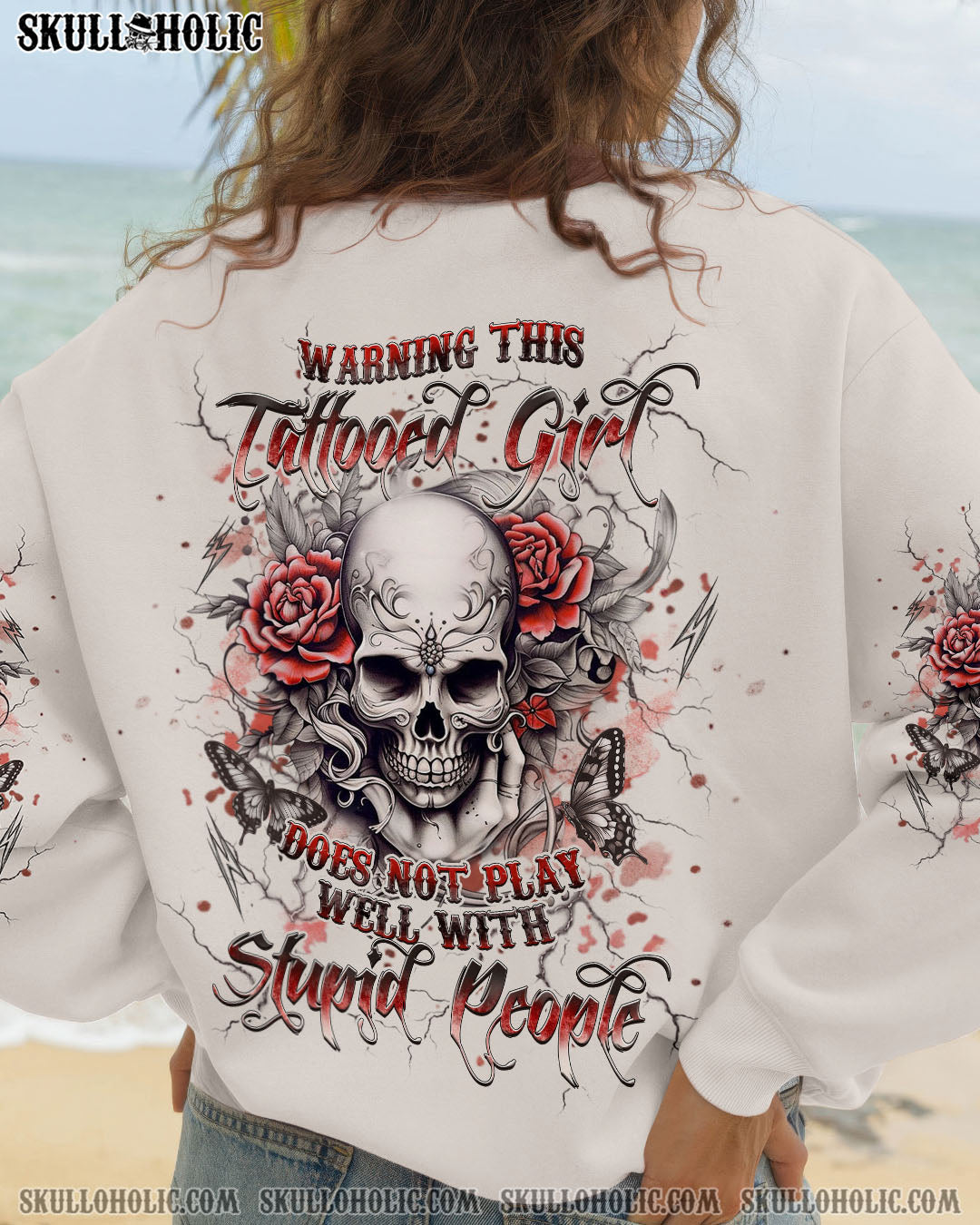 BLISSCORNERS WARNING THIS TATTOOED GIRL ALL OVER PRINT