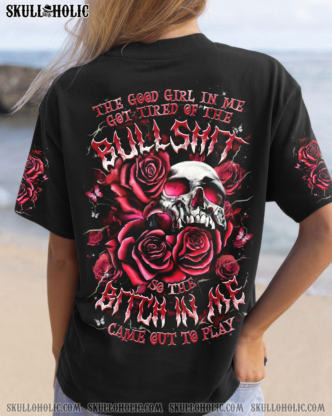 BLISSCORNERS THE GOOD GIRL IN ME ALL OVER PRINT
