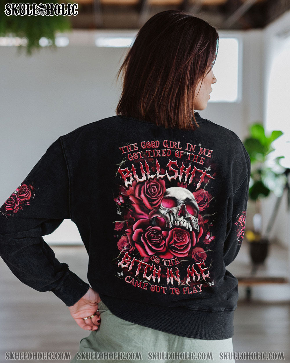 BLISSCORNERS THE GOOD GIRL IN ME ALL OVER PRINT