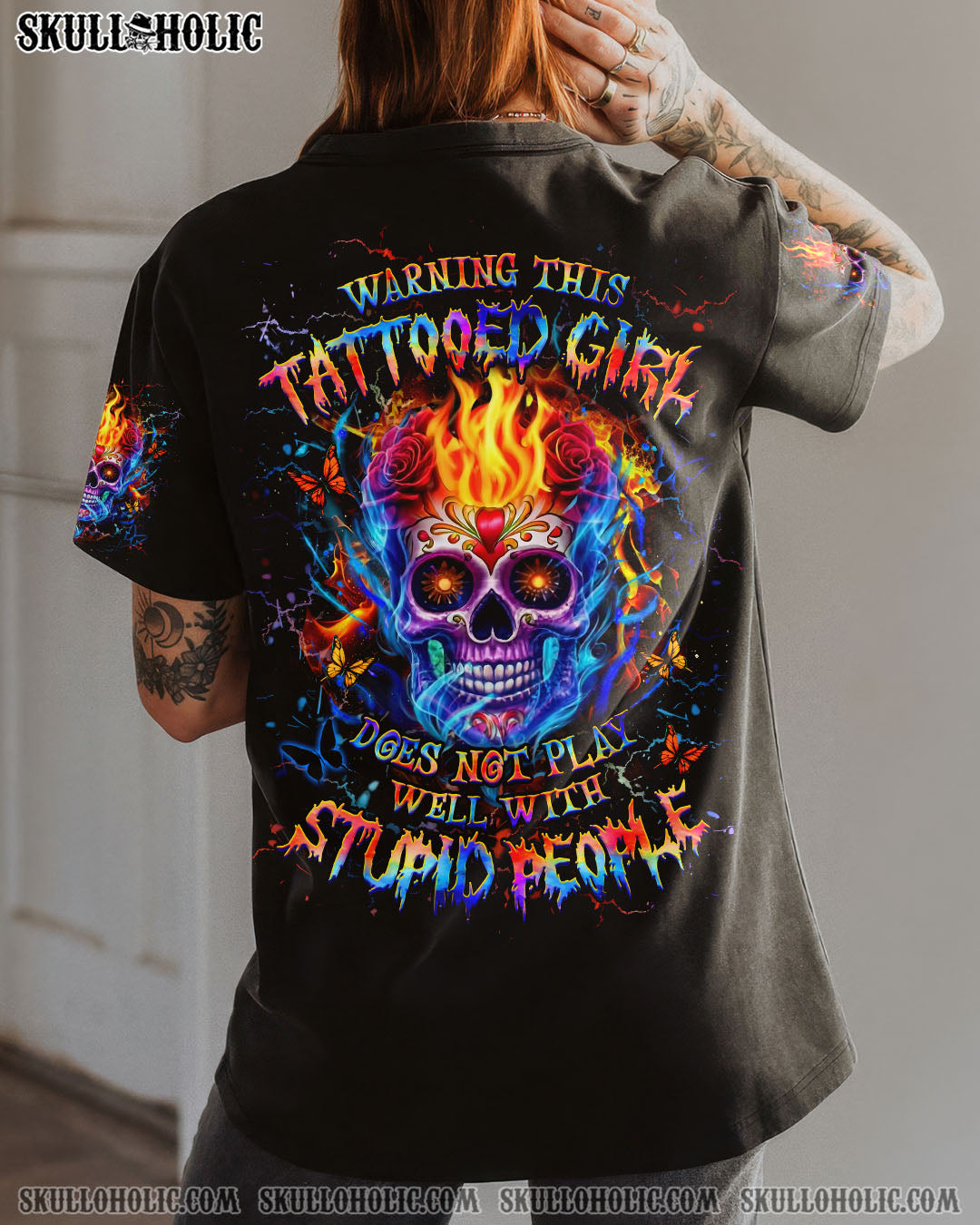 BLISSCORNERS WARNING THIS TATTOOED GIRL ALL OVER PRINT